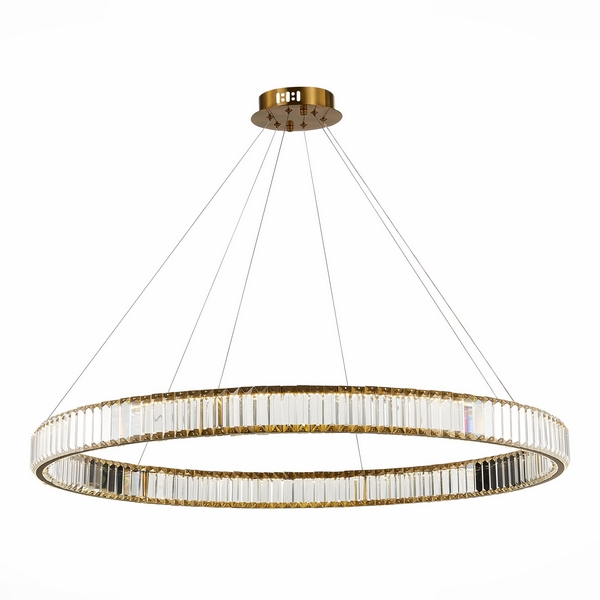 Подвесная люстра хрустальная светодиодная ST Luce Tivoli SL1622.313.01 кольцо