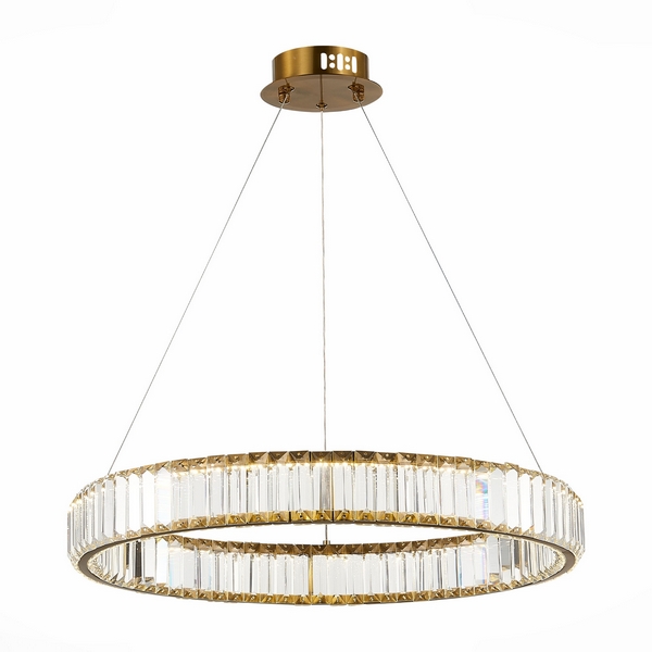 Подвесная люстра хрустальная светодиодная ST Luce Tivoli SL1622.363.01-76328 кольцо