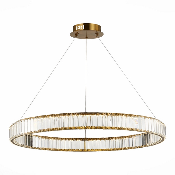 Подвесная люстра хрустальная светодиодная ST Luce Tivoli SL1622.383.01-52531 кольцо