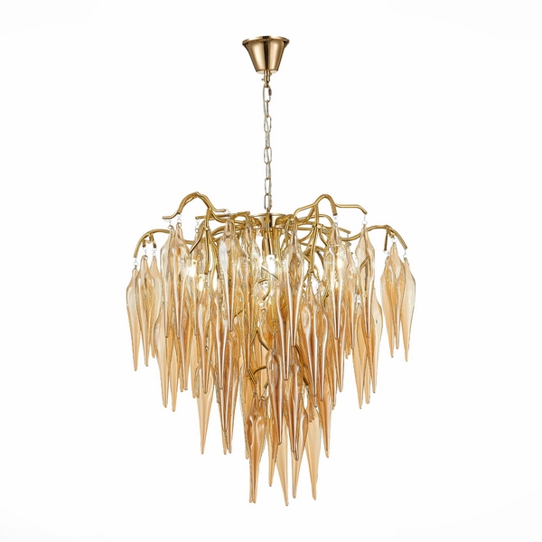 Подвесная каскадная люстра светодиодная ST Luce Siena SL1652.203.06-19948 с подвесками
