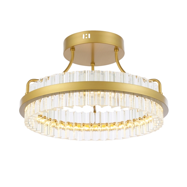 Потолочная люстра светодиодная хрустальная ST Luce Cherio SL383.202.01-43955 кольцо