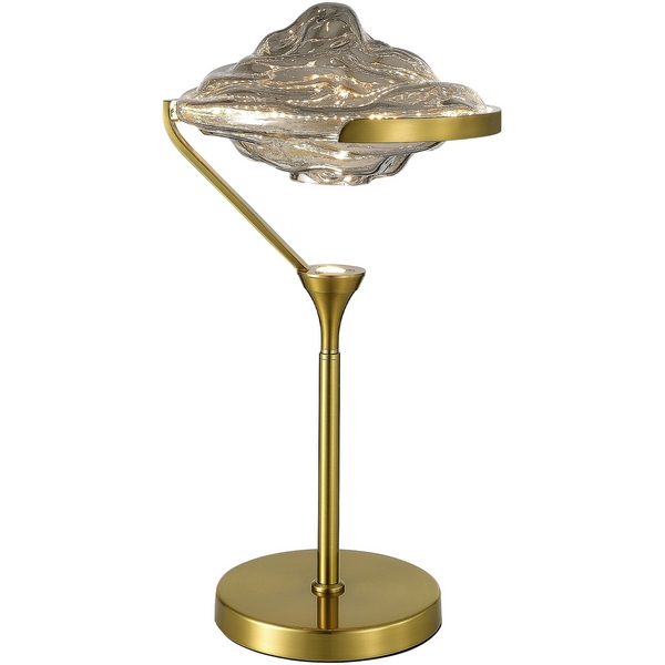 Прикроватная лампа ST Luce Amara SL6115.304.01-84276 Латунь/Дымчато-Серый LED 1*19W 3000K