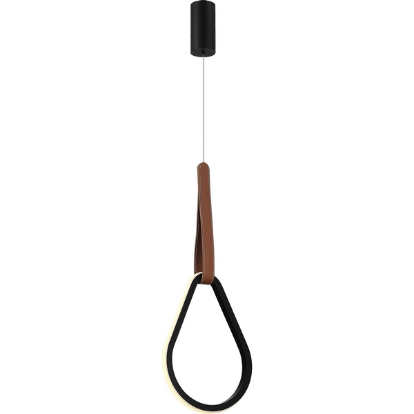 Светильник подвесной ST Luce Shape SL6131.413.12-08479 Черный/Черный, Терракотовый LED 1*12W 4000K