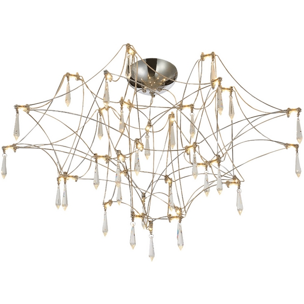 Потолочная люстра светодиодная ST Luce Gravetta SL6601.102.78-42196 Хром/Прозрачный LED 78*0,35W 3000K