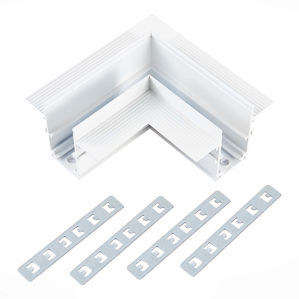 Угол-соединитель для встраиваемого магнитного шинопровода под ГКЛ 12мм ST Luce Skyline 48 ST007.529.12-20619