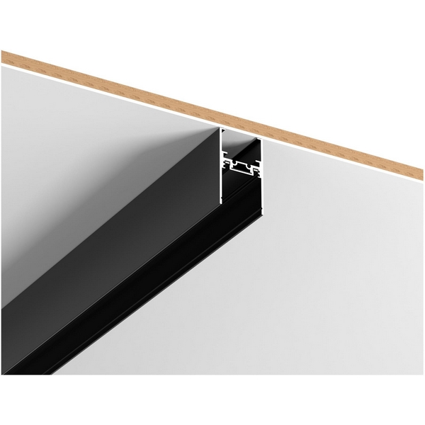 Шинопровод 1м магнитный накладной/подвесной ST Luce ST068.419.00-25388 Черный Длина 1000мм