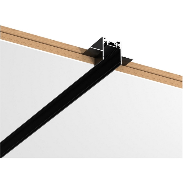 Шинопровод 1м магнитный встраиваемый в ГКЛ 9мм ST Luce ST069.419.00 Черный Длина 1 000мм