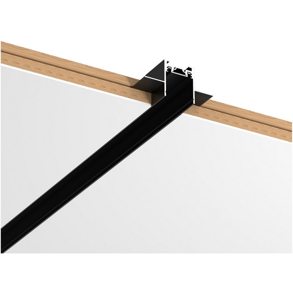 Шинопровод магнитный встраиваемый в ГКЛ 9мм ST Luce ST069.429.00-76328 Черный Длина 2 000мм (2 метра)