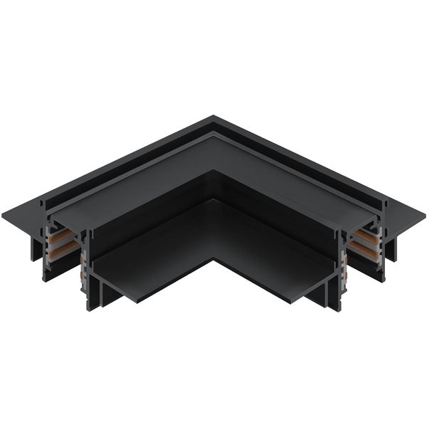 Угол-соединитель для встраиваемого магнитного шинопровода под ГКЛ 12мм ST Luce Skyline 48 ST1007.429.12-73135 Черный