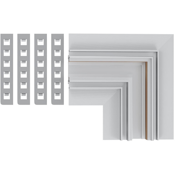 Угол-соединитель для встраиваемого магнитного шинопровода под ГКЛ 12мм ST Luce Skyline 48 ST1007.529.12-73135 Белый