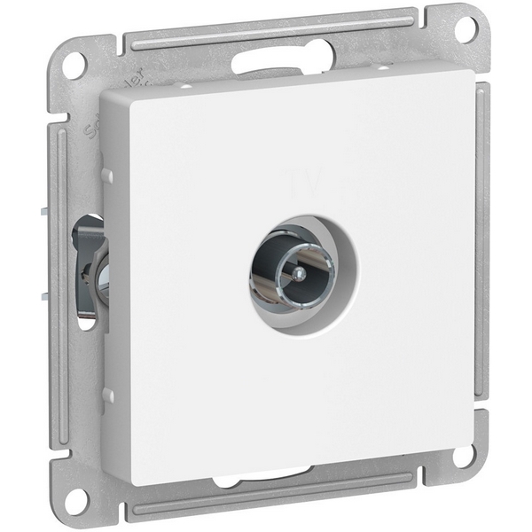 ТВ-розетка проходная (белый) Systeme Electric AtlasDesign ATN000192-46872