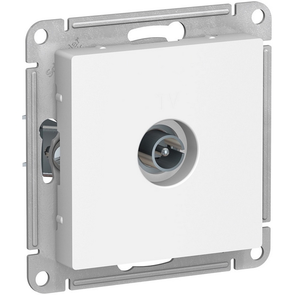 ТВ-розетка проходная (белый) Systeme Electric AtlasDesign ATN000193-38064