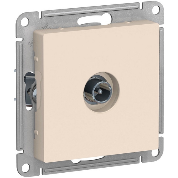 ТВ-розетка проходная (бежевый) Systeme Electric AtlasDesign ATN000292-46872