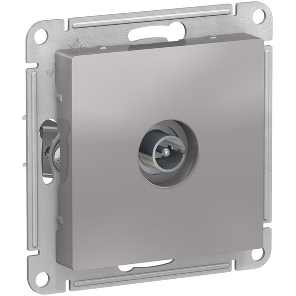 ТВ-розетка проходная (алюминий) Systeme Electric AtlasDesign ATN000393-73900