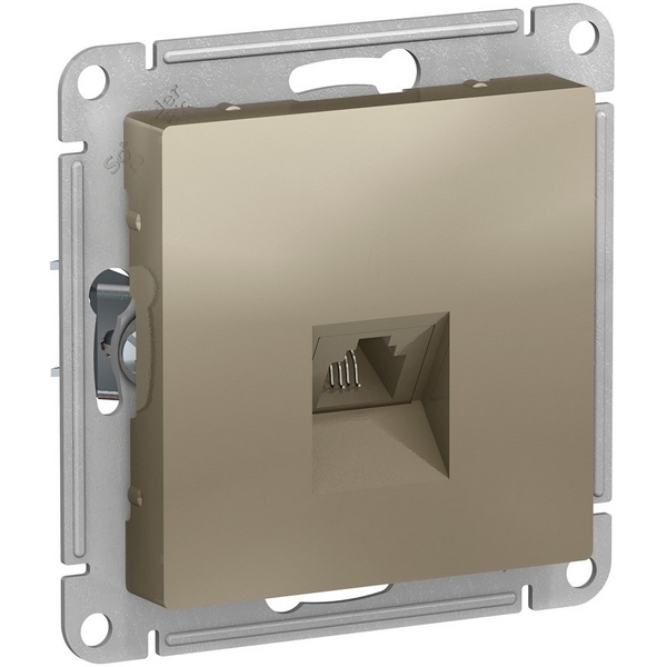 Телефонная розетка RJ-11 (шампань) Systeme Electric AtlasDesign ATN000581-66878