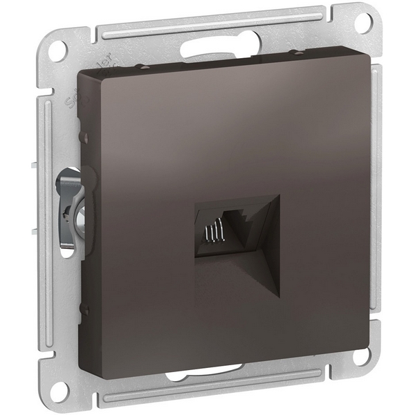 Телефонная розетка RJ-11 (мокко) Systeme Electric AtlasDesign ATN000681-66878