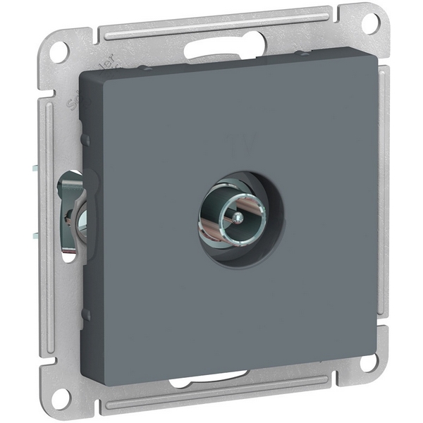 ТВ-розетка проходная (грифель) Systeme Electric AtlasDesign ATN000792-33295