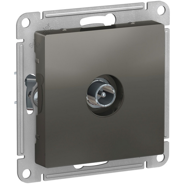 ТВ-розетка проходная (сталь) Systeme Electric AtlasDesign ATN000991-05114