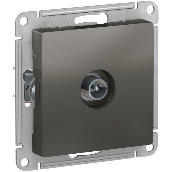 ТВ-розетка проходная (сталь) Systeme Electric AtlasDesign ATN000993-38064
