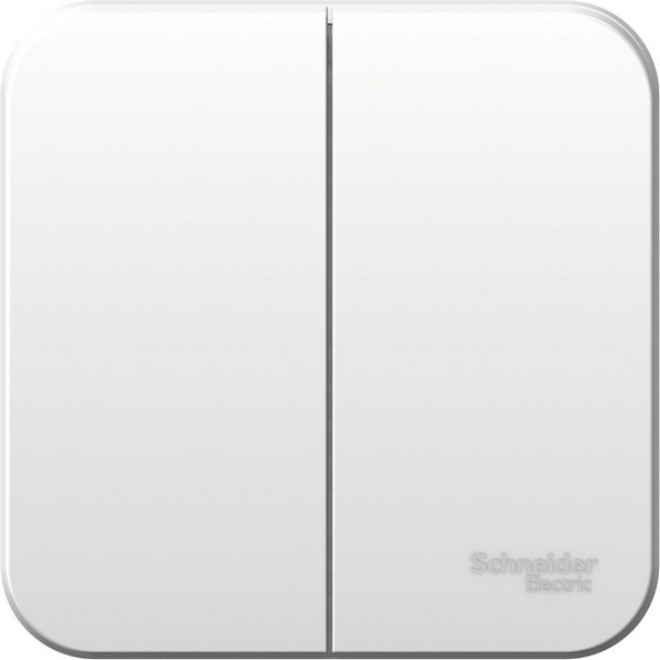 Выключатель двухклавишный (белый) Systeme Electric Blanca BLNVA065001-90459