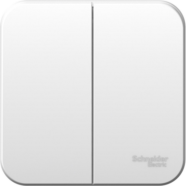 Выключатель двухклавишный (белый) Systeme Electric Blanca BLNVA105001-90459