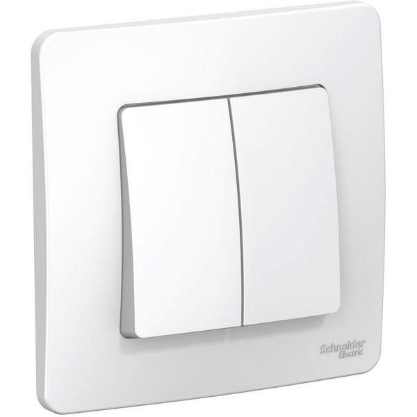 Выключатель двухклавишный (белый) Systeme Electric Blanca BLNVS010501-99651