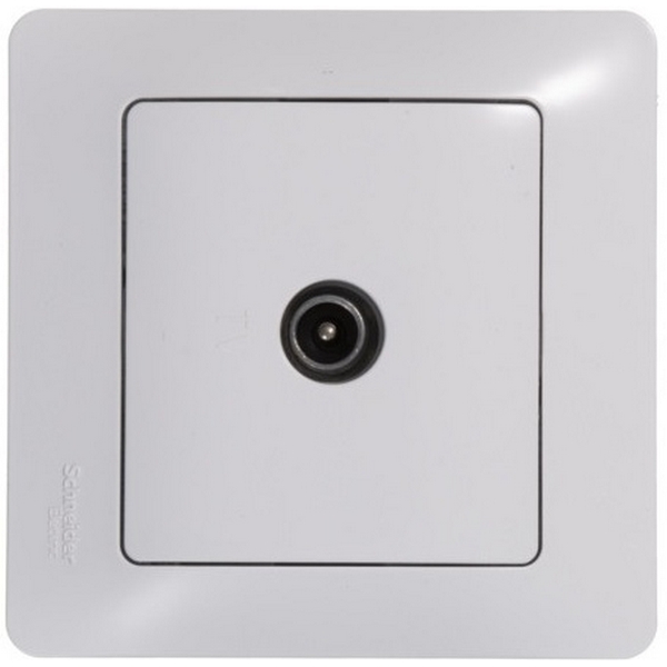 ТВ-розетка проходная (белый) Systeme Electric Glossa GSL000192-46872