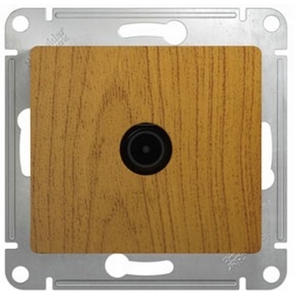 ТВ-розетка проходная (дуб) Systeme Electric Glossa GSL000592-18730