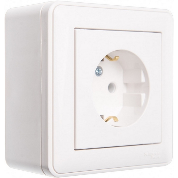 Коробка наружного монтажа подъемная с рамкой на 1 пост (белый) Systeme Electric W59 KP-152-18-80989