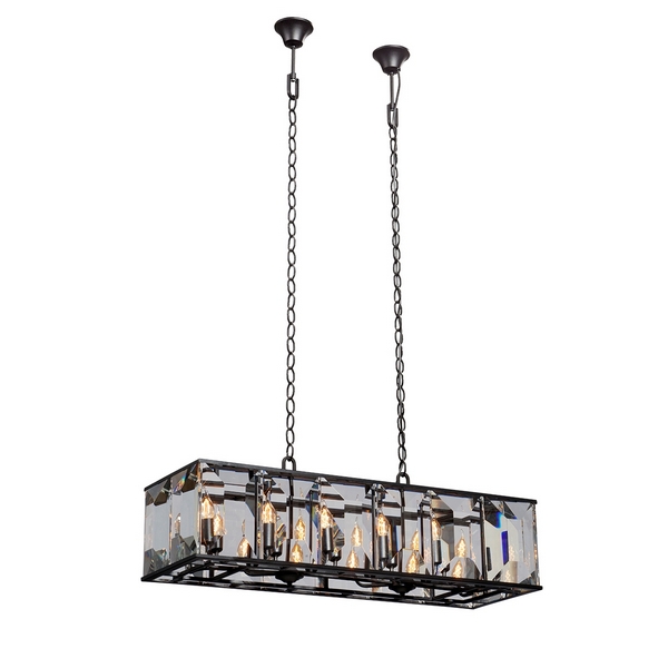 Подвесная люстра хрустальная Vitaluce V4282-1/12-87404 в виде свечи