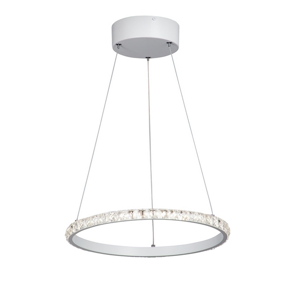 Подвесная люстра хрустальная светодиодная Vitaluce V4629-0/1S кольцо