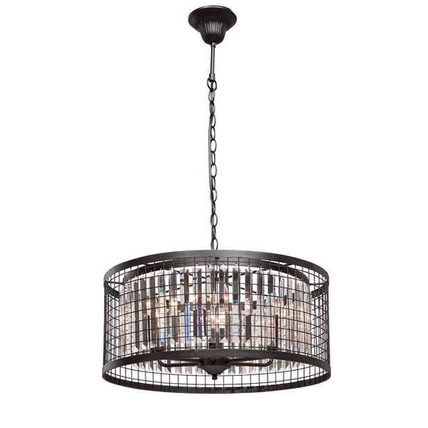 Подвесная люстра хрустальная Vitaluce V5184-1/6-93107 в виде свечи