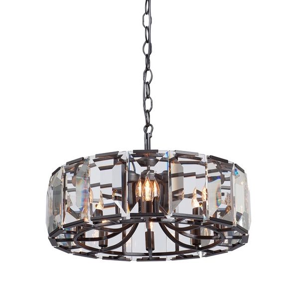 Подвесная люстра хрустальная Vitaluce V5186-1/8-58536 в виде свечи