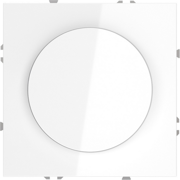 Диммер поворотно-нажимной 600 Вт (белый глянцевый) Voltum S70 VLS070301-85006