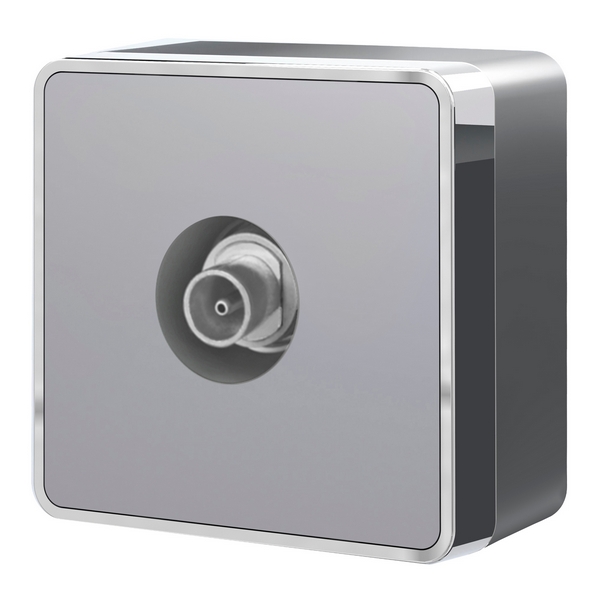 ТВ-розетка оконечная Gallant (серебряный) Werkel W5083006-35957 (a052778)