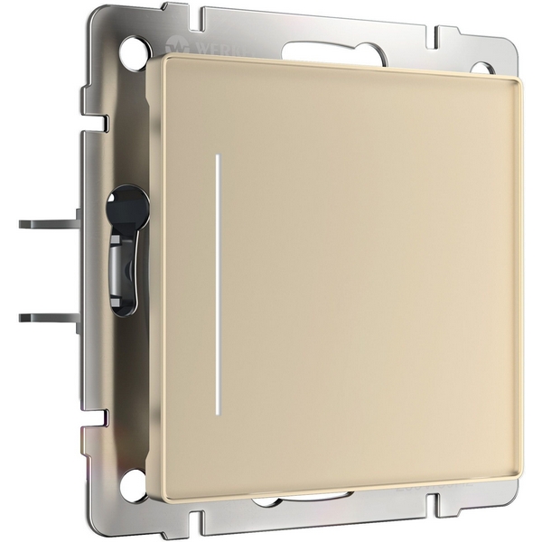 Сенсорный выключатель одноклавишный с подсветкой (шампань) Werkel W4512011-68923 (a063603)