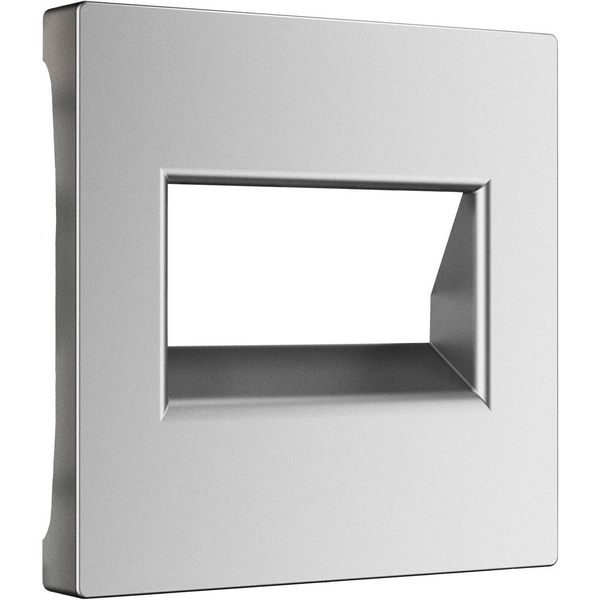 Накладка для двойной розетки Еthernet RJ-45 (серебряный матовый) Werkel W1191165-83117 (a063624)