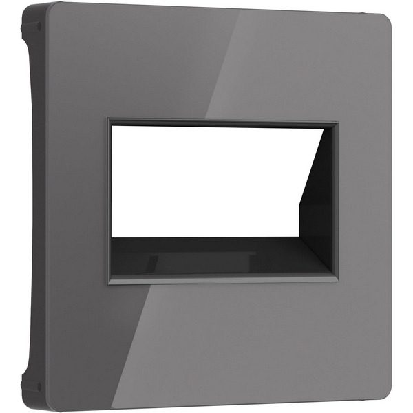 Накладка для двойной розетки Еthernet RJ-45 (графит акрил) Werkel W1191144-79223 (a064099)