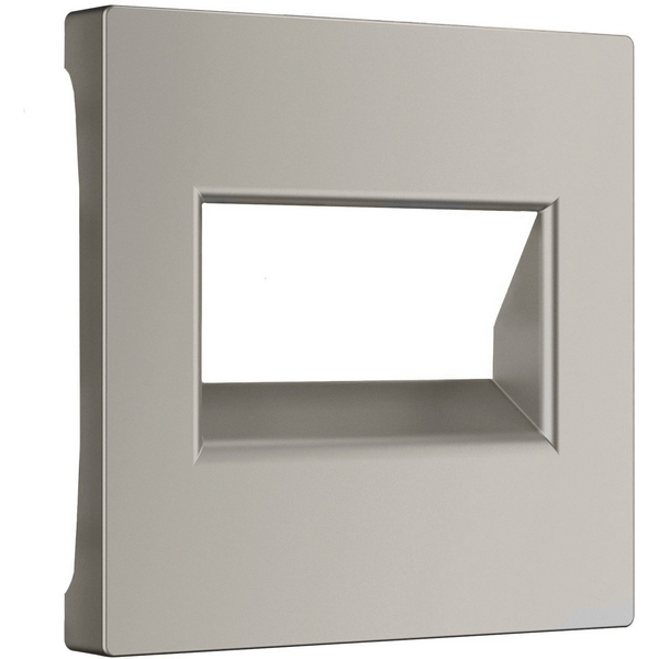 Накладка для двойной розетки Еthernet RJ-45 (дымчатый) Werkel W1291104