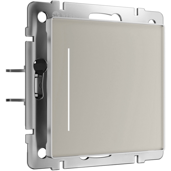 Умный сенсорный выключатель одноклавишный с подсветкой (дымчатый) Werkel W4513641-24382