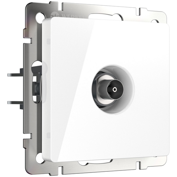 ТВ-розетка проходная (белый) Werkel W1184001 (a051116)