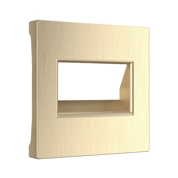 Накладка для двойной розетки Еthernet RJ-45 (шампань рифленый) Werkel W1191110-99718 (a051415)