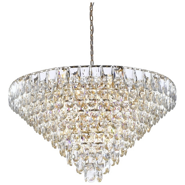 Подвесная каскадная люстра хрусталь Wertmark Lavinia WE106.29.103-00888
