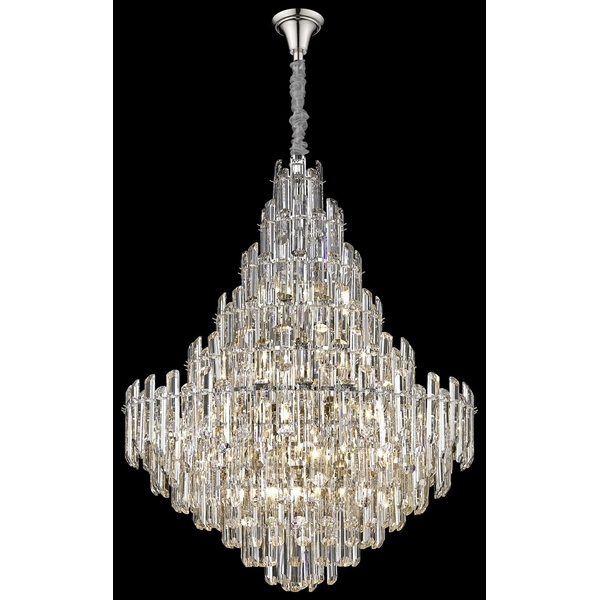 Подвесная каскадная люстра хрустальная Wertmark Lazzara WE107.21.103