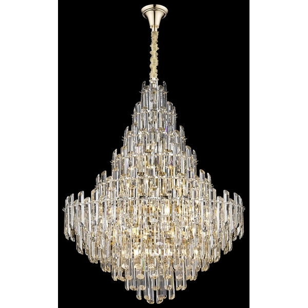 Подвесная каскадная люстра хрустальная Wertmark Lazzara WE107.21.303-00888