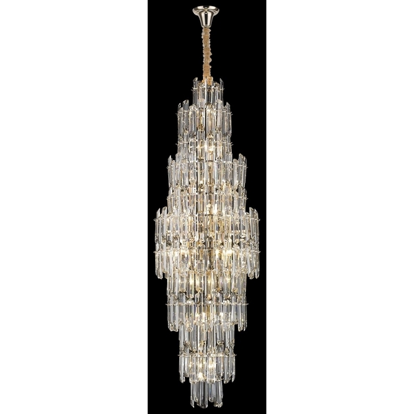 Подвесная каскадная люстра хрустальная Wertmark Lazzara WE107.23.303