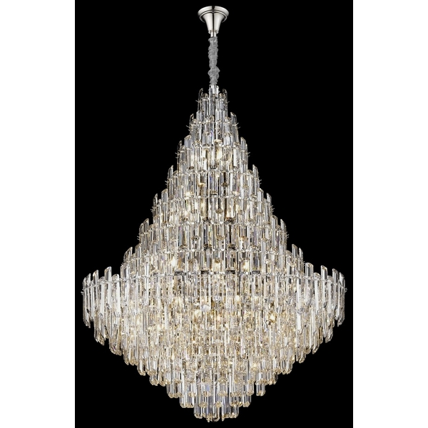 Подвесная каскадная люстра хрустальная Wertmark Lazzara WE107.32.103-00888
