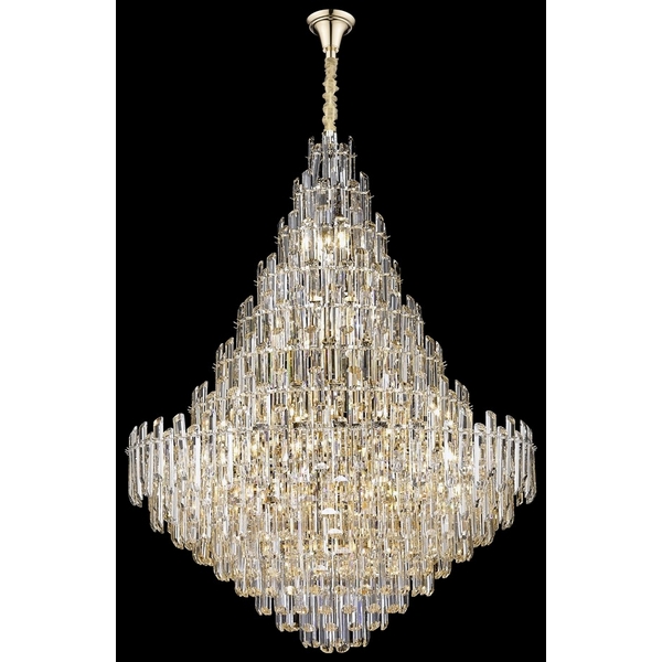 Подвесная каскадная люстра хрустальная Wertmark Lazzara WE107.32.303