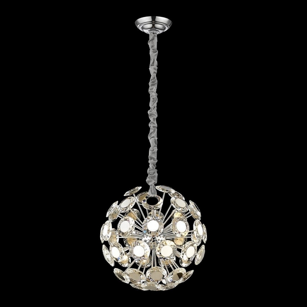 Подвесная люстра хрустальная Wertmark Brunella WE109.12.103-04470 в форме шара