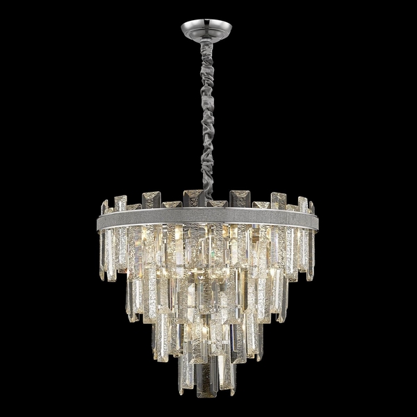 Подвесная каскадная люстра хрустальная Wertmark Christel WE115.14.103-35869